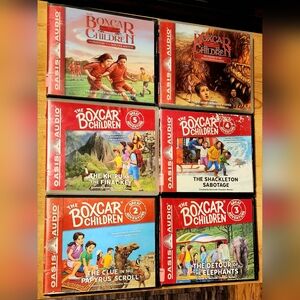 LOT Set of 5 THE BOXCAR CHILDREN Audiobooks on CD #2, 3, 5, 136, 139 Kids Books